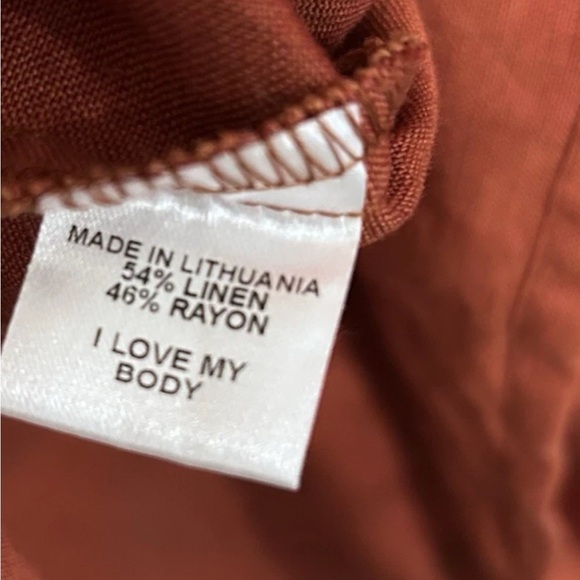 Flax Jeanne Engelhart Brown Maxi Skirt Pull On Size Small Lagenlook Minimalist - Picture 4 of 4